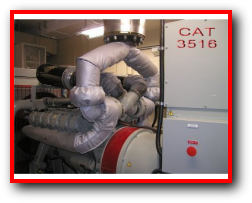 Exhaust Pipe Silencer Muffler Removable Insulation Blankets Generators Engines Marine Powerplants