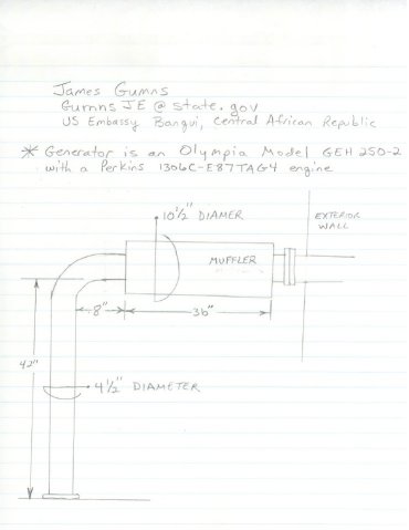 Exhaust System Pipe Turbo Silencer Muffler Marine Industrial Engine Generator Removable Blanket Insulation