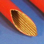 Small Diameter Precision Silicone Rubber Coated Fiberglass Firesleeve