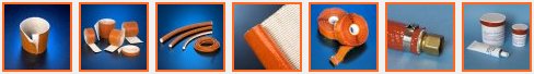 firesleeve silicone rubber coated sleeve tape rope fabric