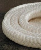 High Temperature Heat Resistant Vermiculite Coated Fiberglass Square Braided Rope Dry Packing